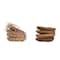Hello Honey® 5" Almond Shaped Acacia Wood Trays, 4ct.
